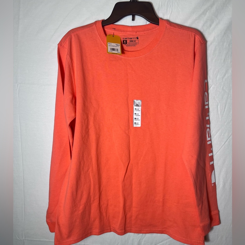 Women’s new Carhartt long sleeve tshirt sz M